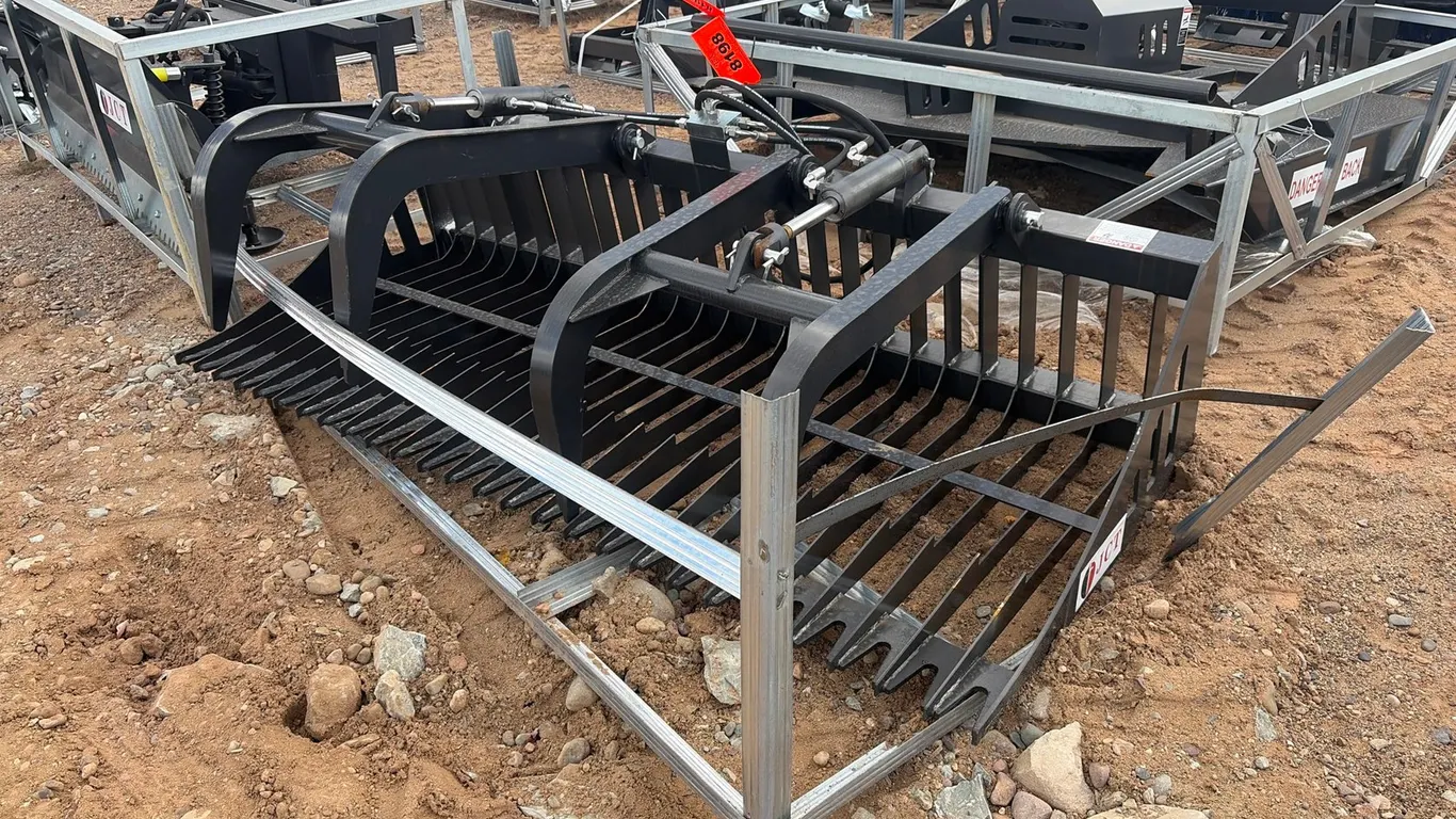 Approx. 84" Unused JCT Skid Steer Rock Grapple Bucket