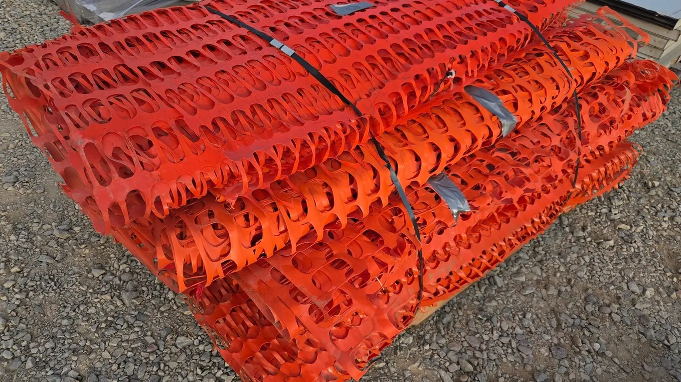 Pallet Of Snow/Safety Fences