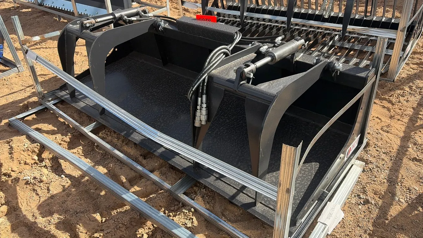 Approx. 84" Unused JCT Skid Steer Grapple Bucket