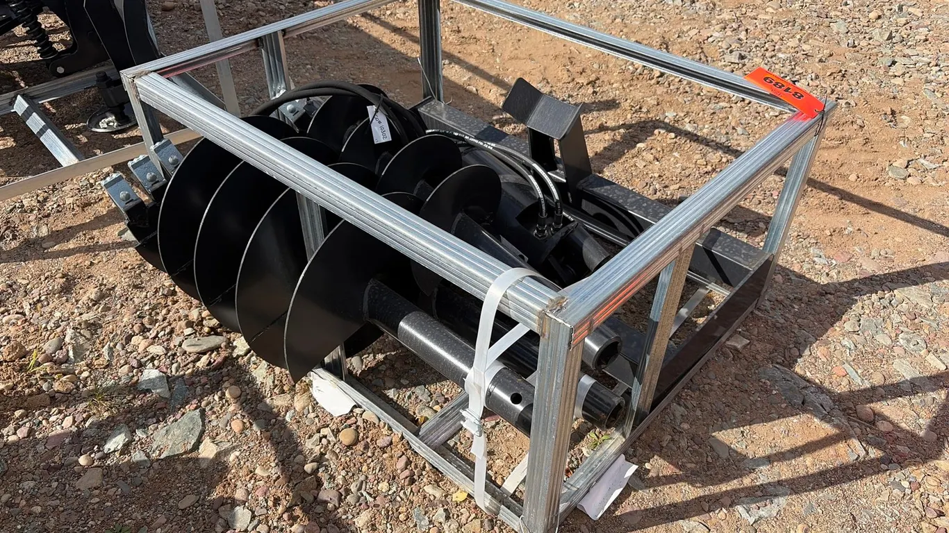 Unused JCT Skid Steer Auger Attachment W/(3) Bits