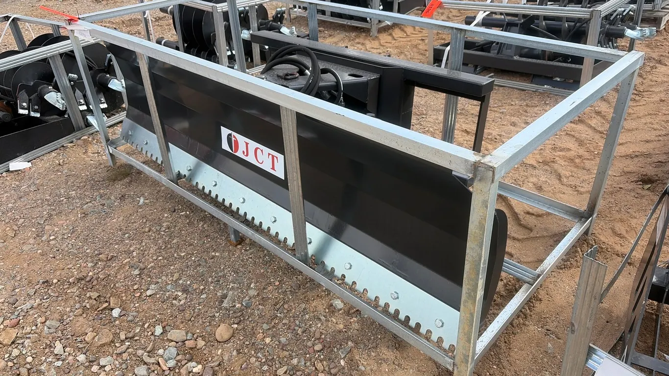 Approx. 84" Unused JCT Skid Steer Dozer Blade Attachment