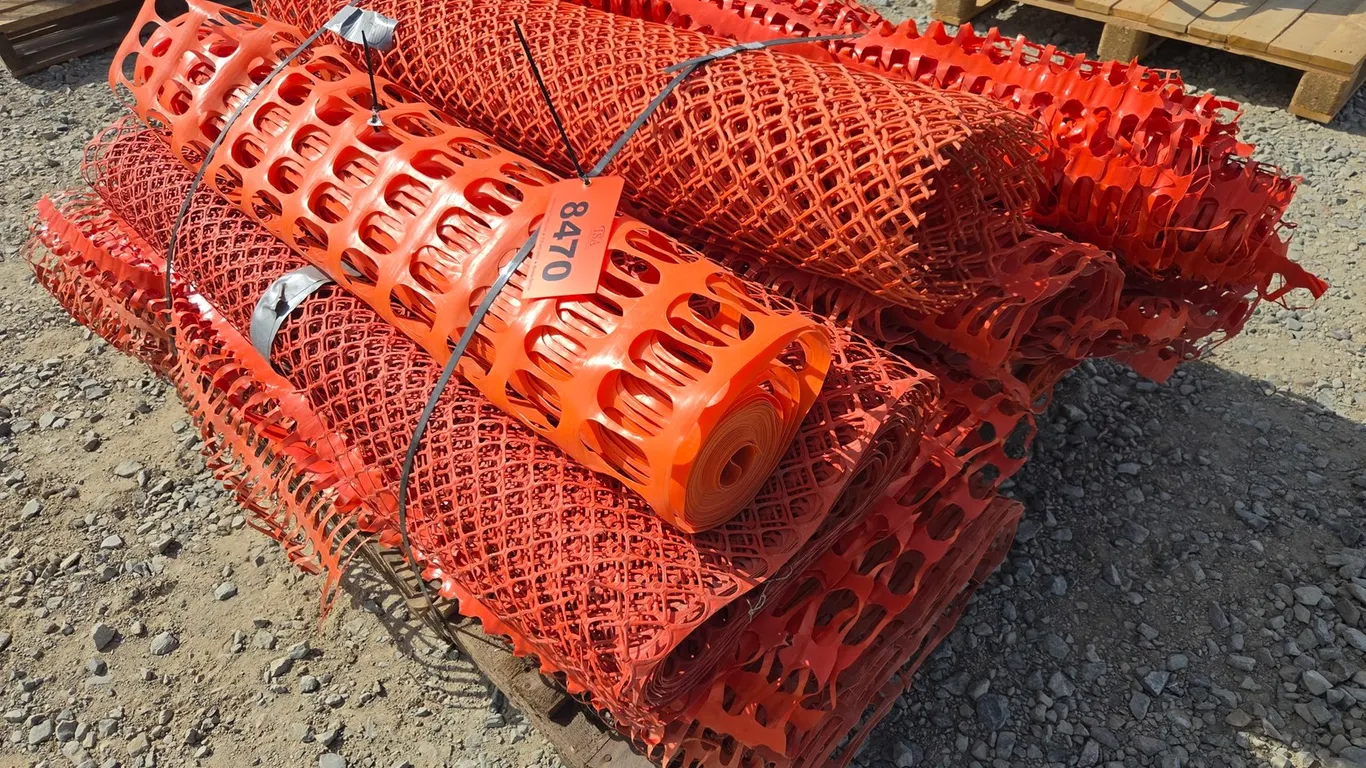 Pallet Of Snow/Safety Fence