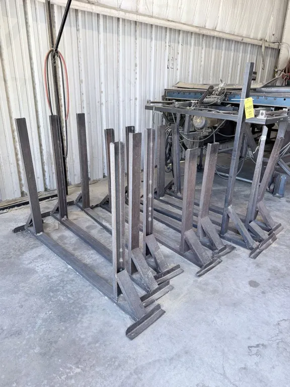 Lot of (8) U-Shaped Metal Storage Holders