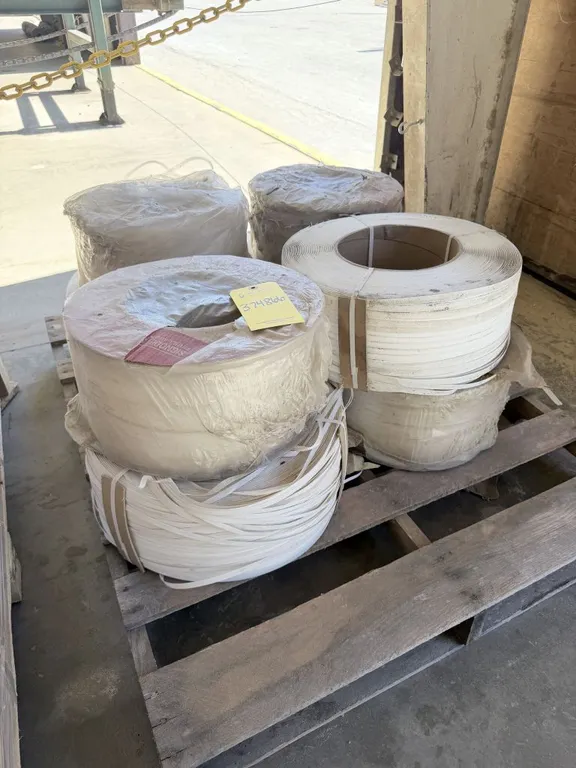 Lot of White Poly Band Strips