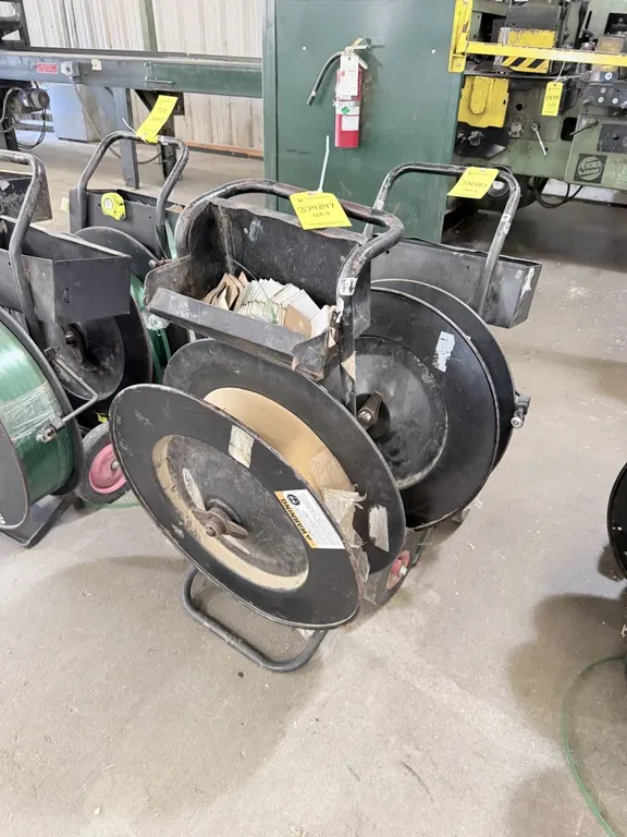 Lot of (2) Signode Mobile Banding/Strapping Carts