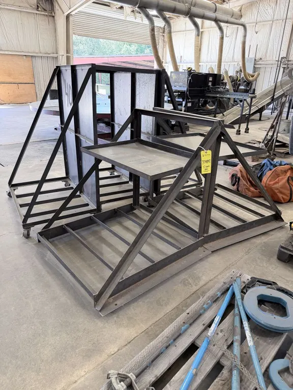 Lot of (10) Assorted Industrial Storage Racks