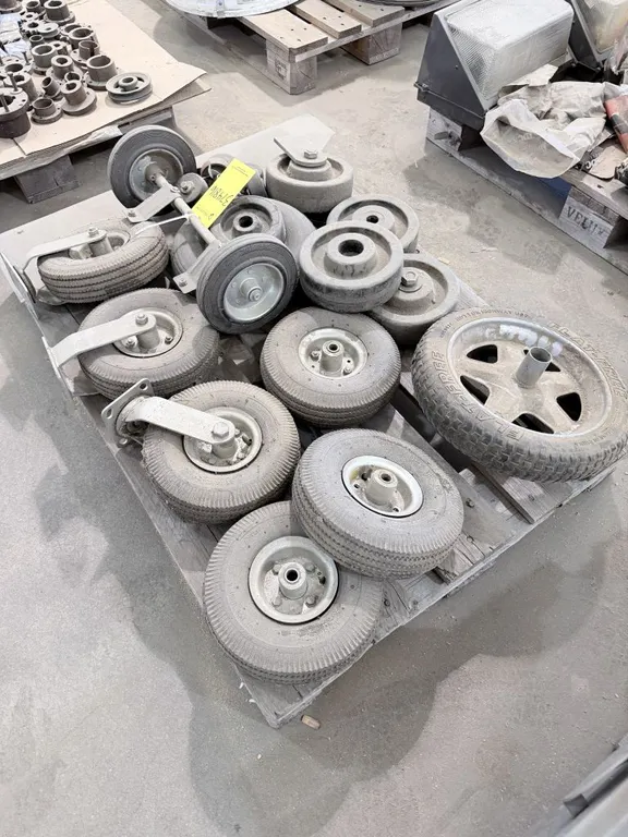 Lot of Assorted Industrial Wheels