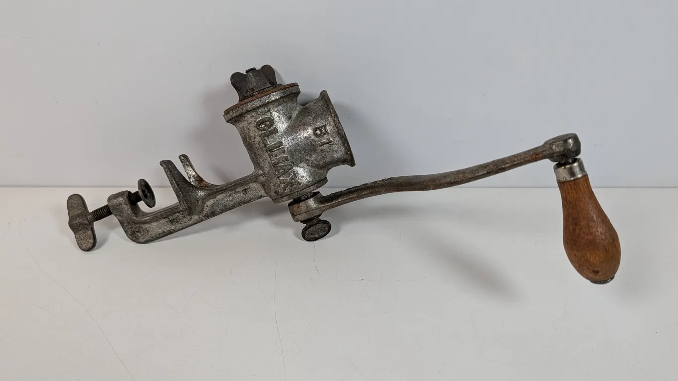 Vintage Climax No. 51 Hand-Crank Meat Grinder