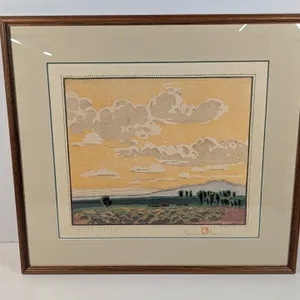 Gustave Baumann "White Desert" Woodcut Print