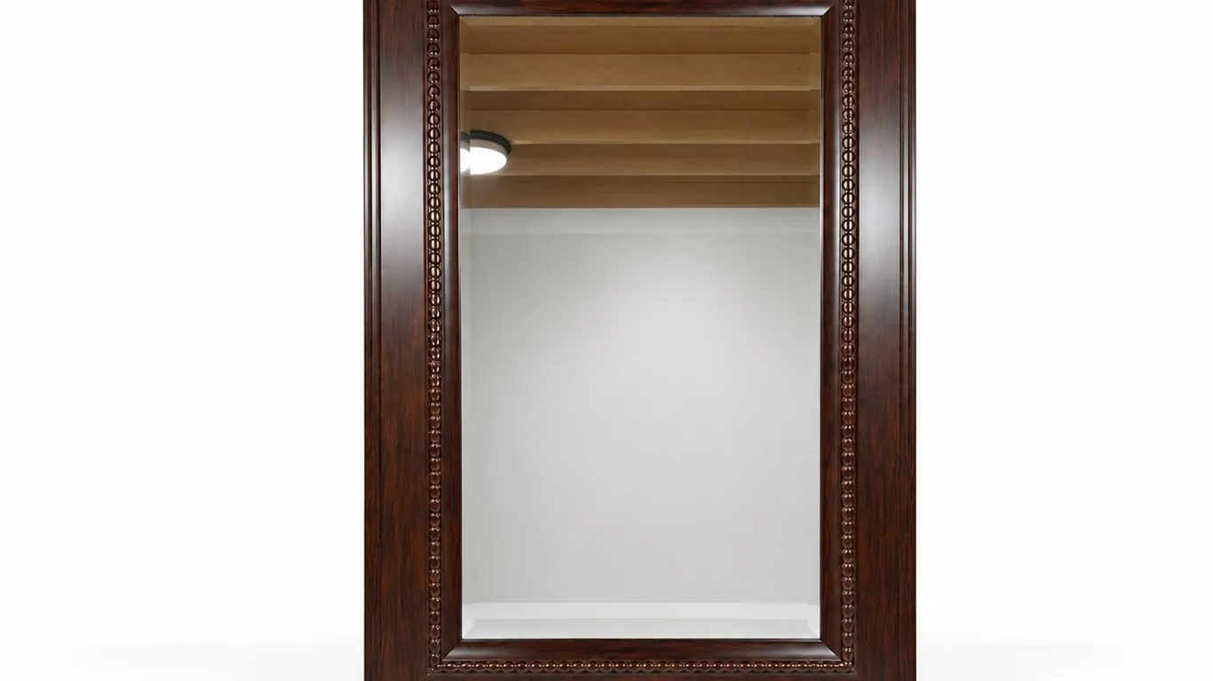 Wooden Framed Wall Mirror