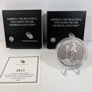 2013 America the Beautiful 5 oz Silver Uncirculated Coin Perry's Victory