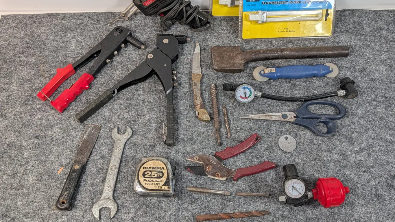 Assorted Hand Tools and Shop Supplies