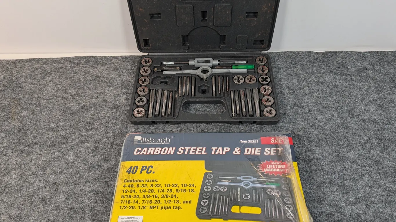 Pittsburgh Carbon Steel Tap & Die Set