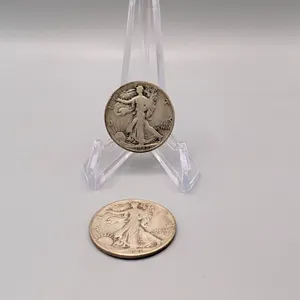 Two 1941 and 1942 Walking Liberty Half Dollars