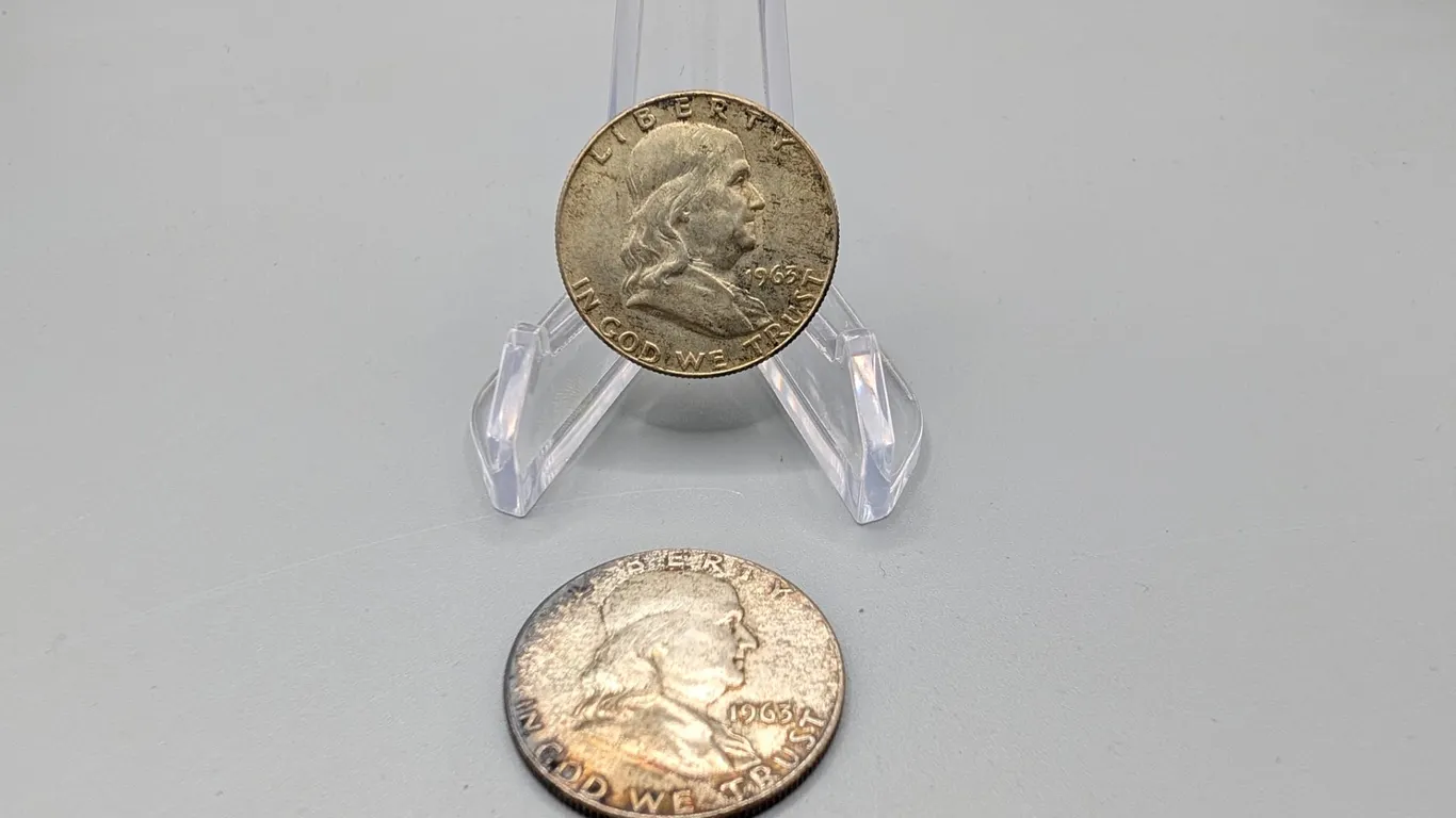 1963 & 1965 Benjamin Franklin Half Dollars