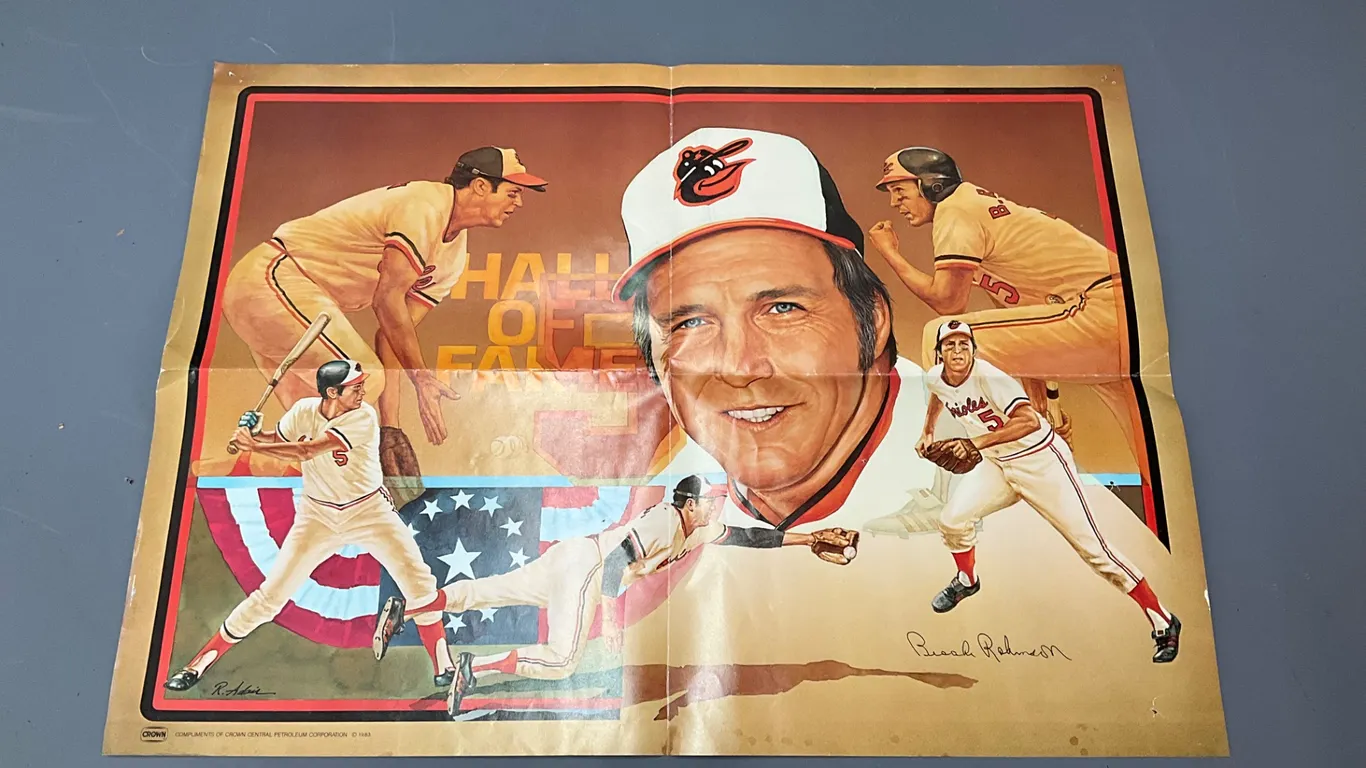 1983 Brooks Robinson Baltimore Orioles Hall of Fame Poster