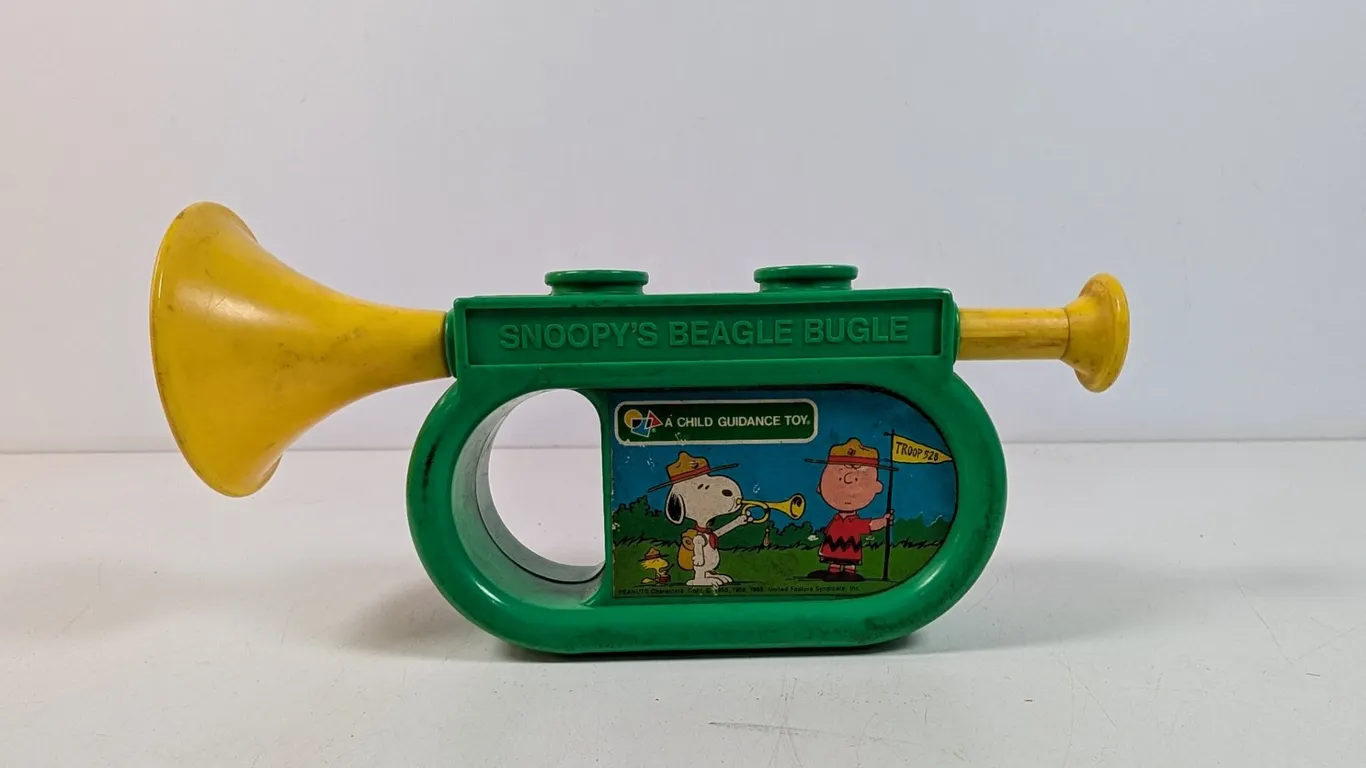 Snoopy's Beagle Bugle Plastic Toy