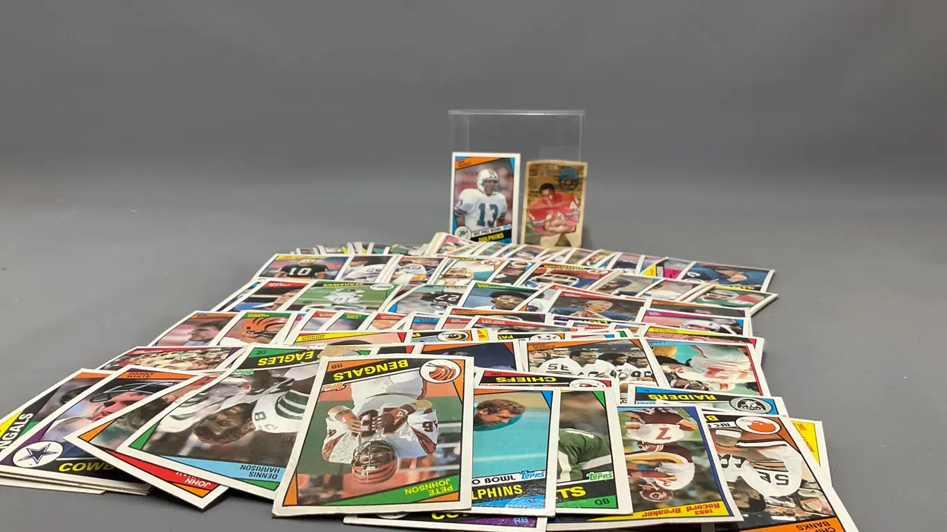 Vintage Football Trading Card Lot with Dan Marino
