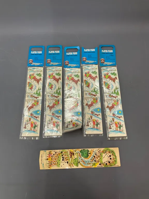 Vintage Player Piano Music Cards