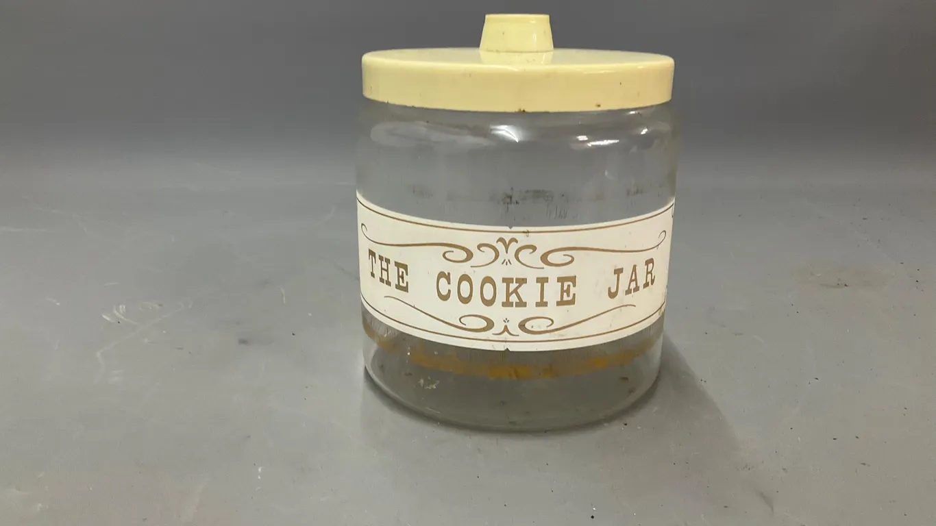 Vintage Pyrex "The Cookie Jar" Glass Container