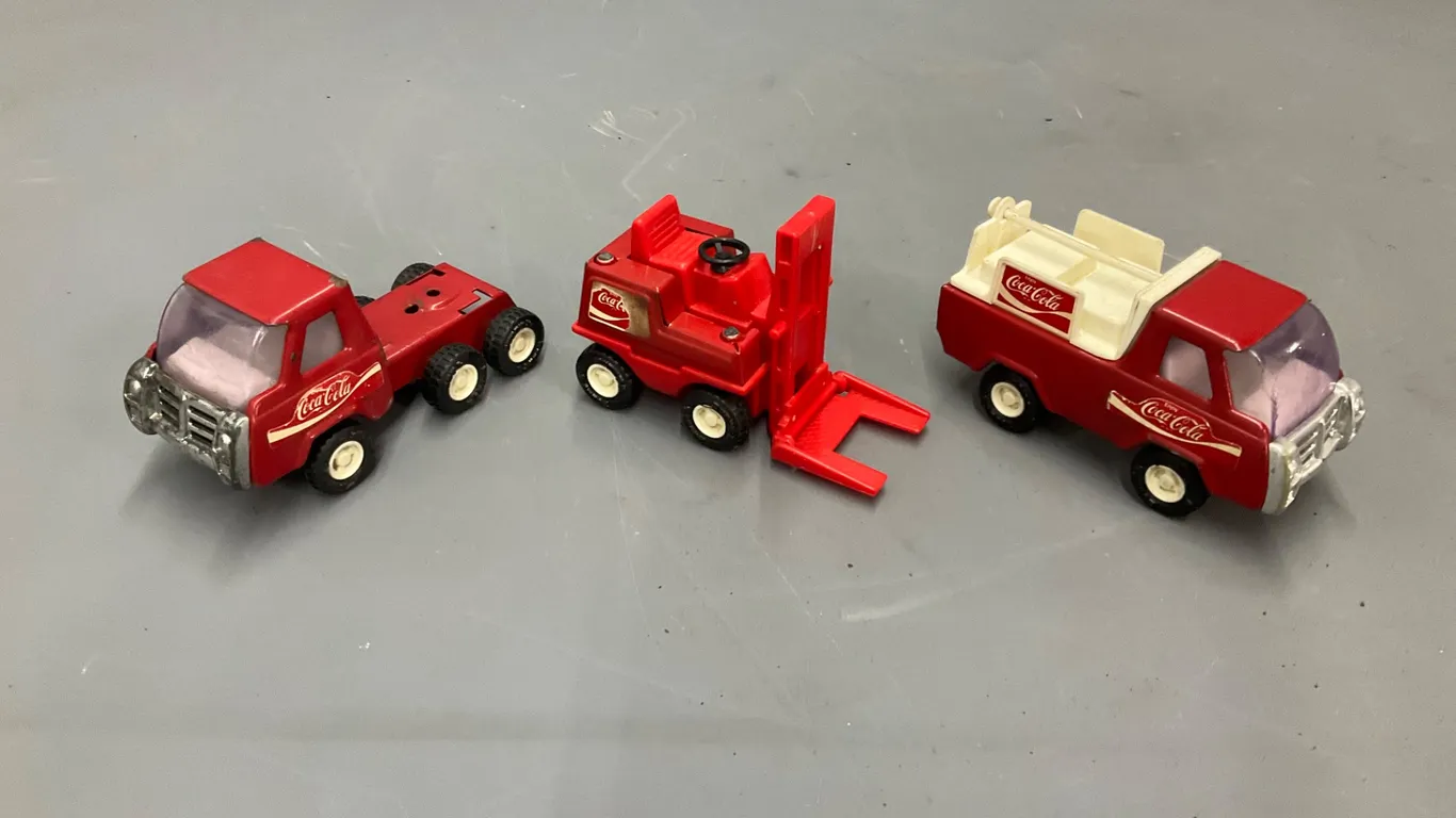 Vintage Buddy L Coca-Cola Diecast Toy Vehicle Set