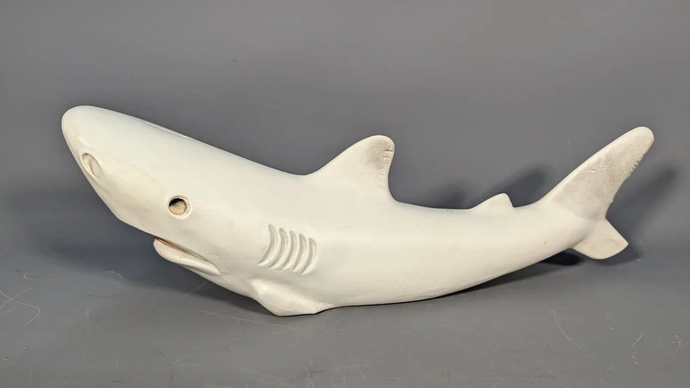 1970s WJB Blow Mold Shark Coin Bank