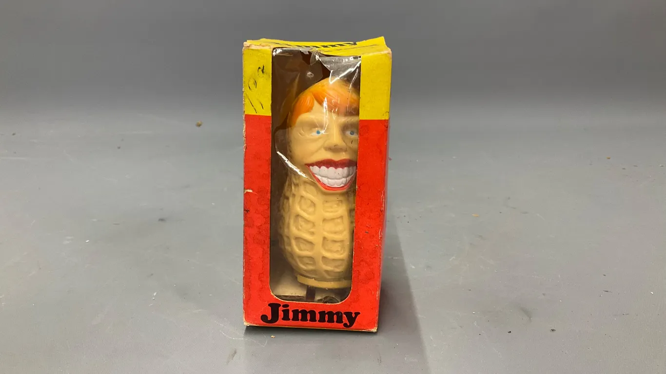 Vintage Jimmy The Walking Peanut Wind-Up Toy