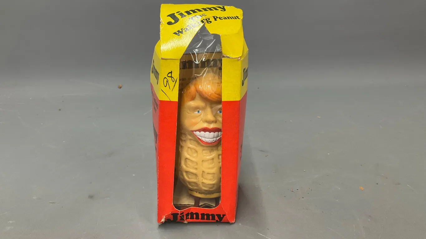 Vintage Jimmy The Walking Peanut Novelty Toy
