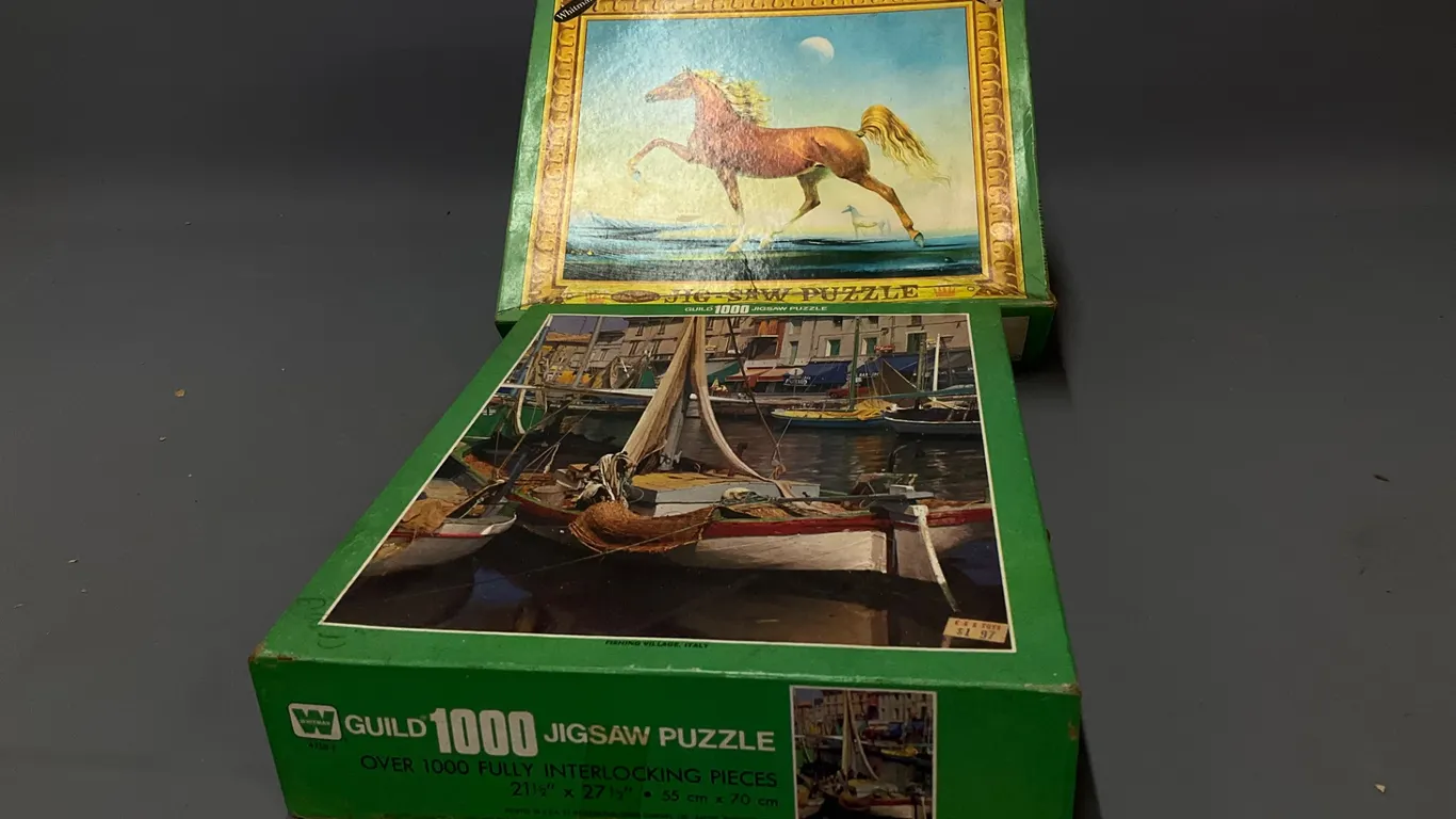 Vintage Whitman Crown and Guild Jigsaw Puzzles