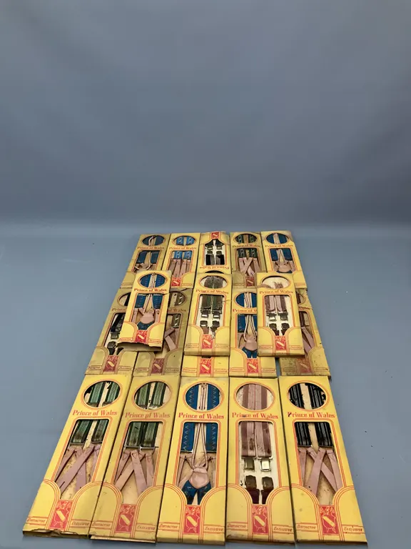 Collection of new old stock Vintage Prince of Wales Suspenders