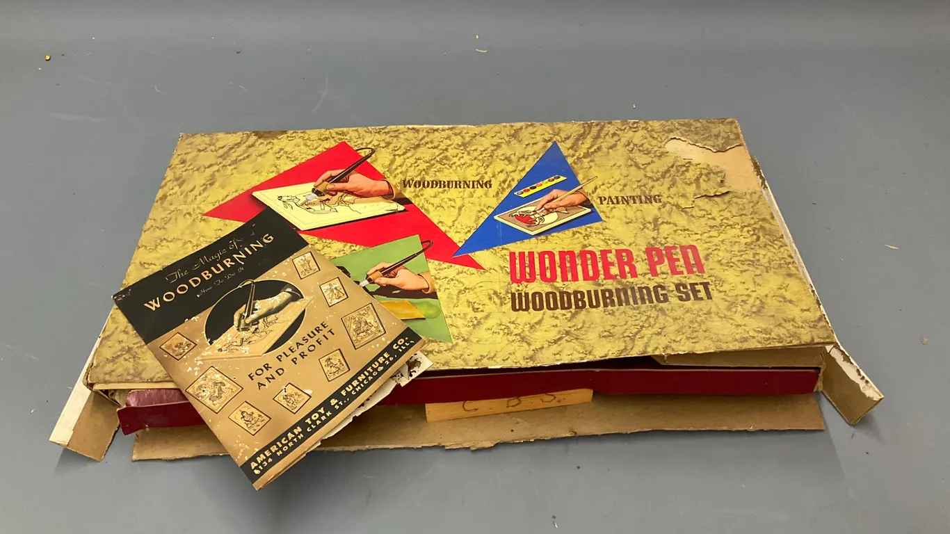 Vintage Wonder Pen Woodburning and Painting Set