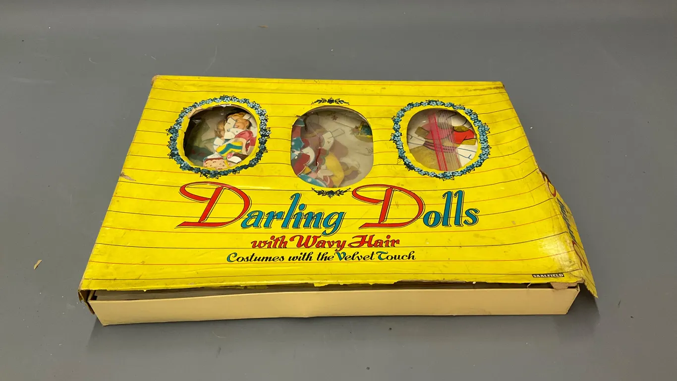 Vintage Darling Dolls Paper Doll Set with Costumes