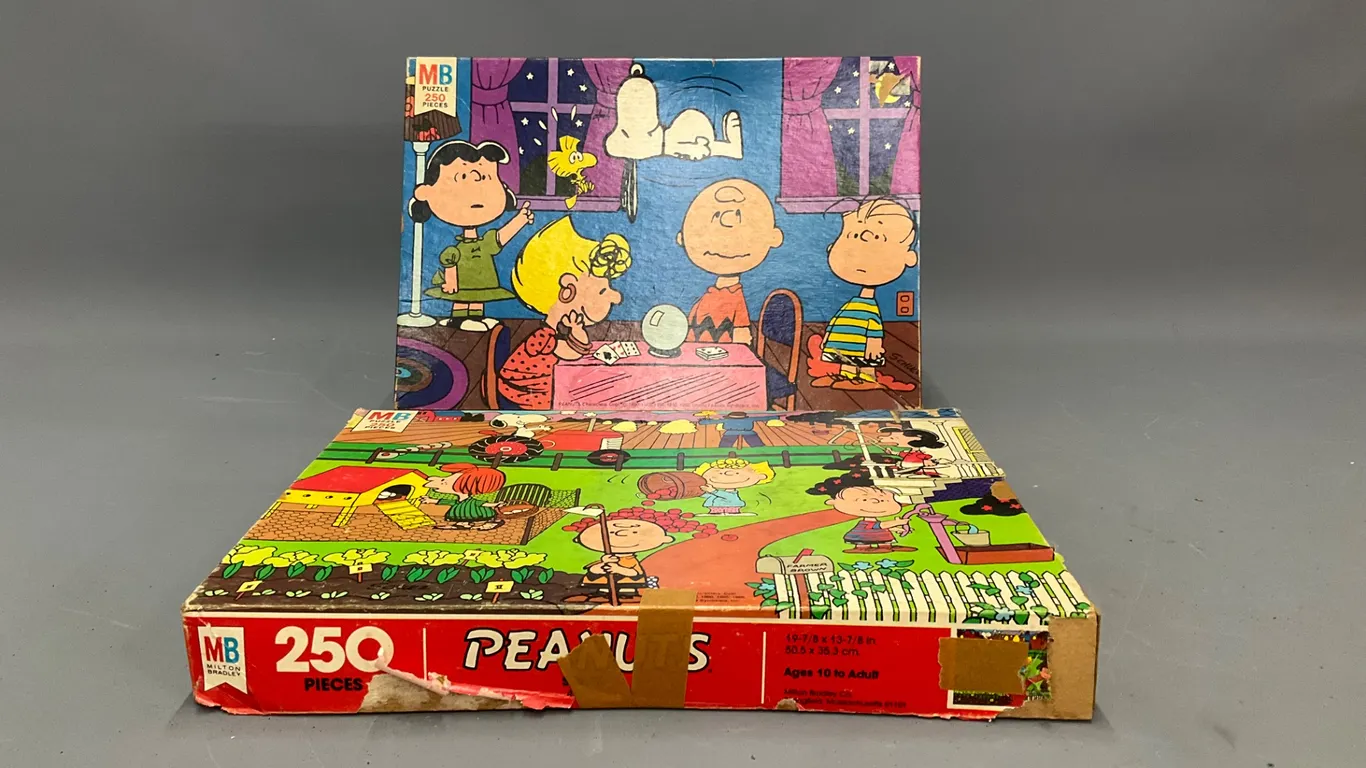 Vintage Milton Bradley Peanuts Jigsaw Puzzles, 250 Pieces Each