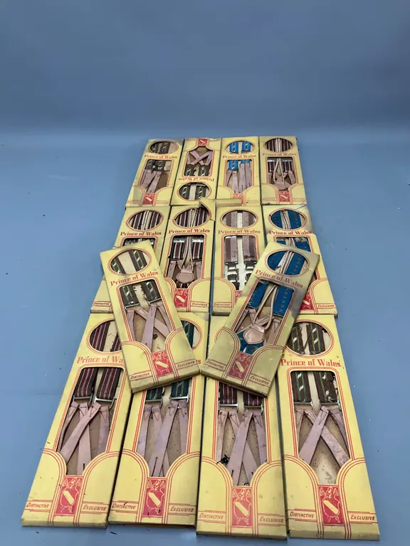 Lot New Old Stock of Vintage Prince of Wales Suspenders