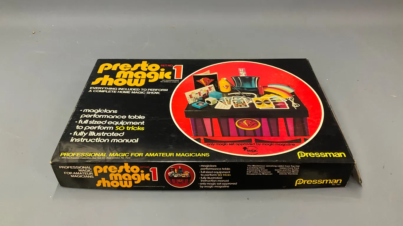 Vintage Pressman Presto Magic Show Set No. 1