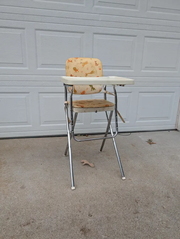 Vintage Folding High Chair