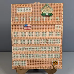 Needlepoint Plastic Canvas Perpetual Calendar