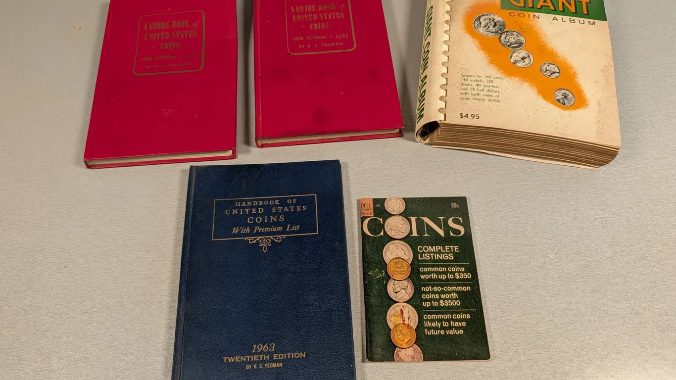 Vintage Coin Collecting Books and Album