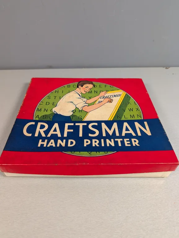 Vintage Craftsman Hand Printer Set