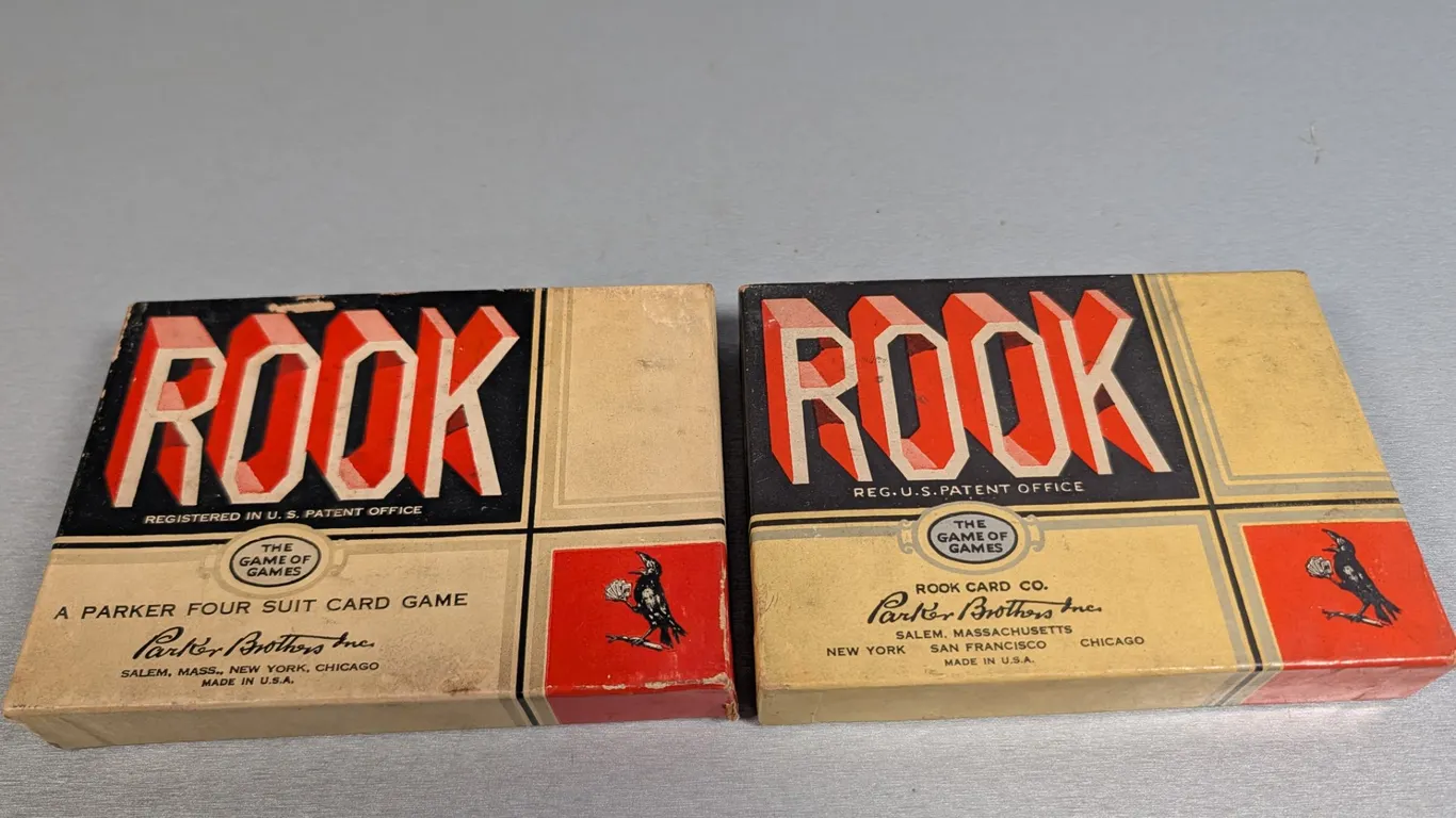 Vintage Parker Brothers Rook Card Games Lot