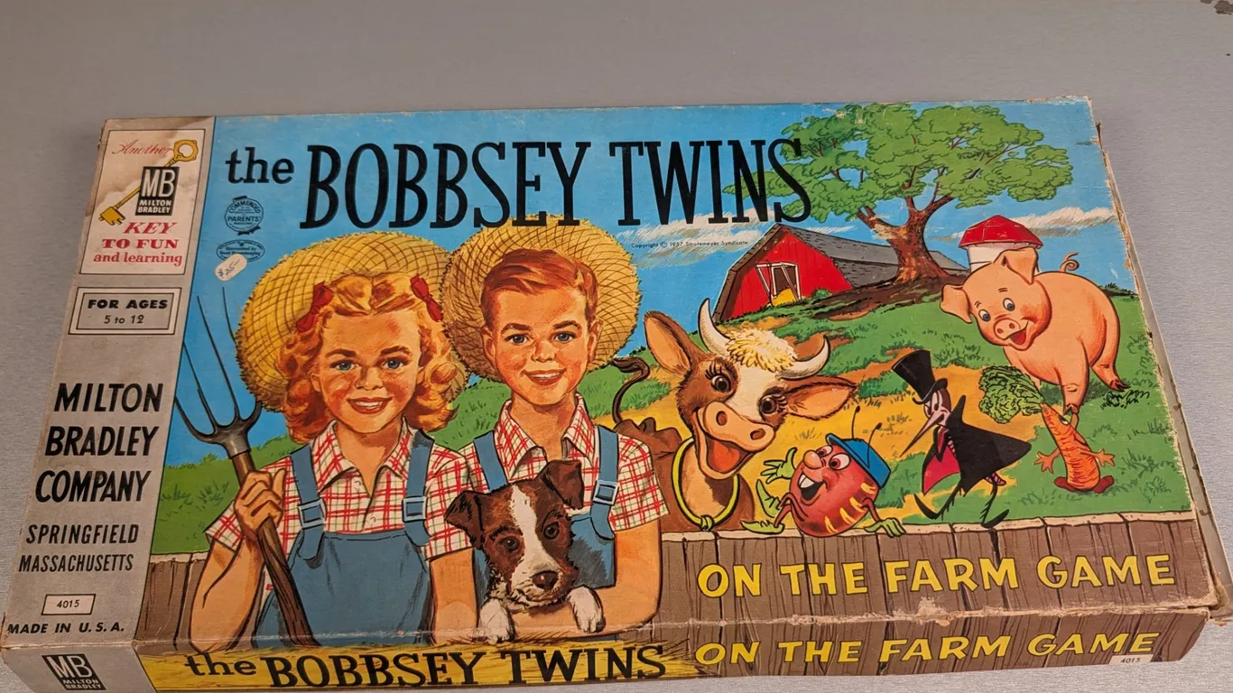 1957 Milton Bradley The Bobbsey Twins On The Farm Game