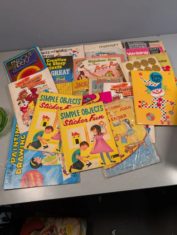 Collection of Vintage Children's Activity Books