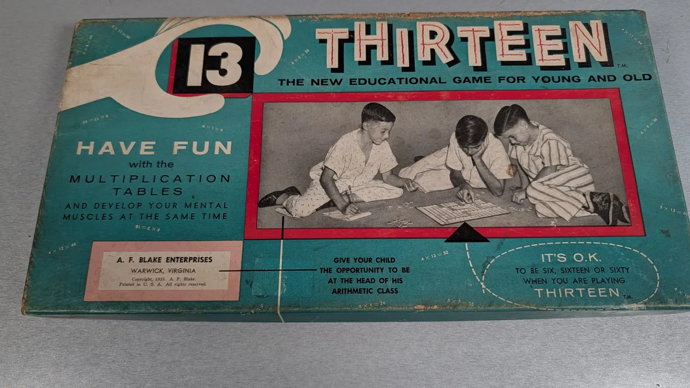 Vintage Thirteen Educational Game