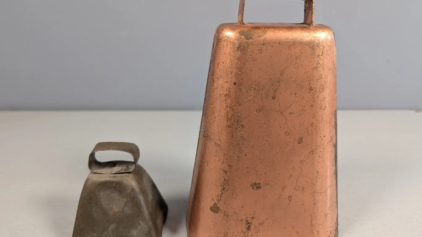 Two Metal Cowbells