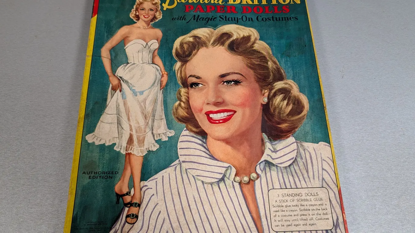 Barbara Britton Paper Dolls with Magic Stay-On Costumes