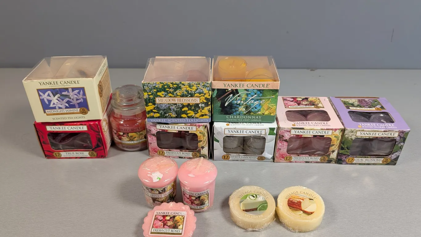 Assorted Yankee and Village Candles