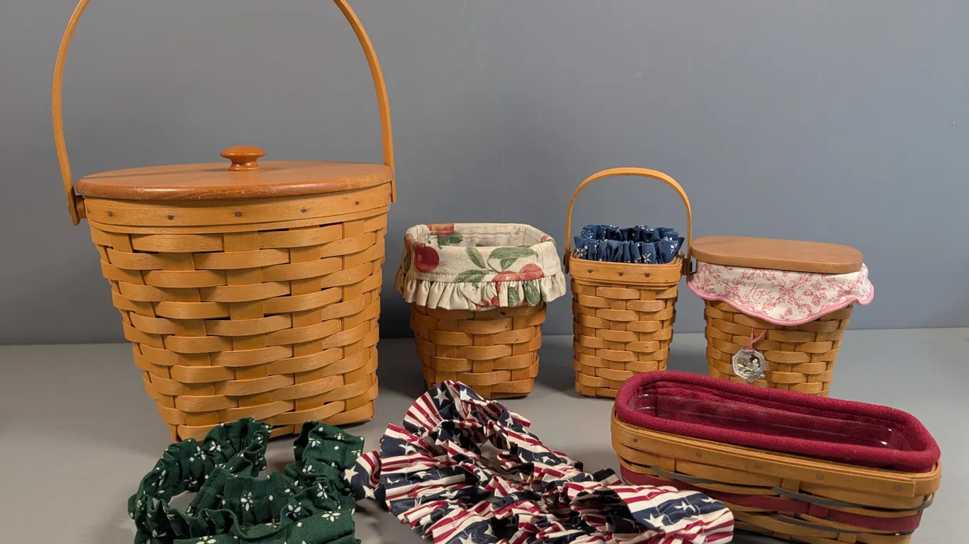 Longaberger Woven Baskets and Liners