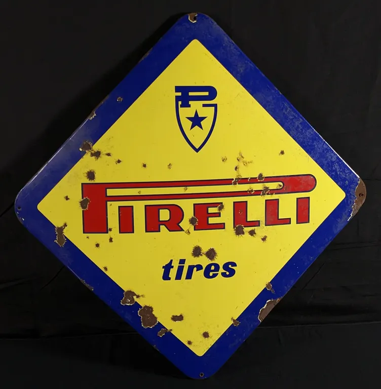 PORCELAIN SIGN PIRELLI TIRES