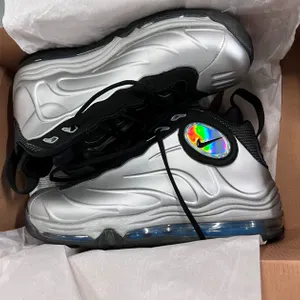 Nike Total Air Foamposite Max Metallic Silver/Black-Pht Blue