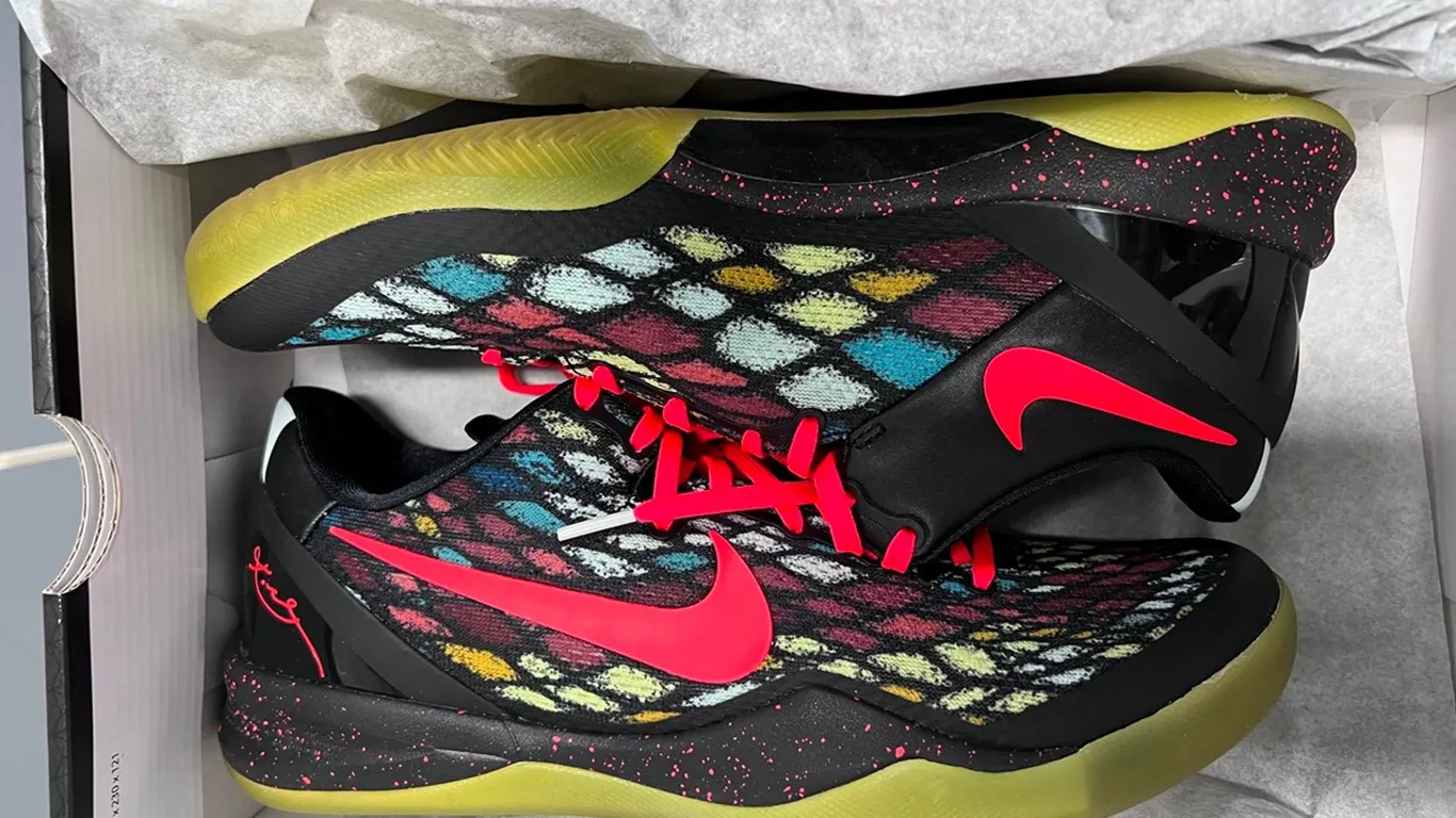 Nike Kobe 8 System Blk-Bright Crimson-Fiberglass-VVD SL